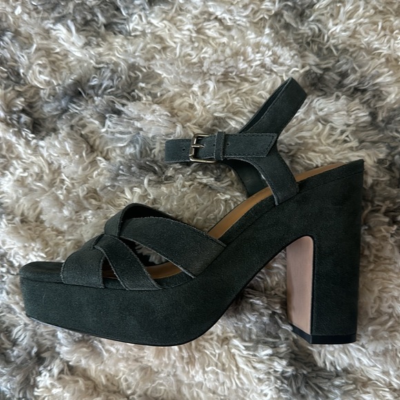 Splendid Piper Green Suede Heel - Picture 10 of 11